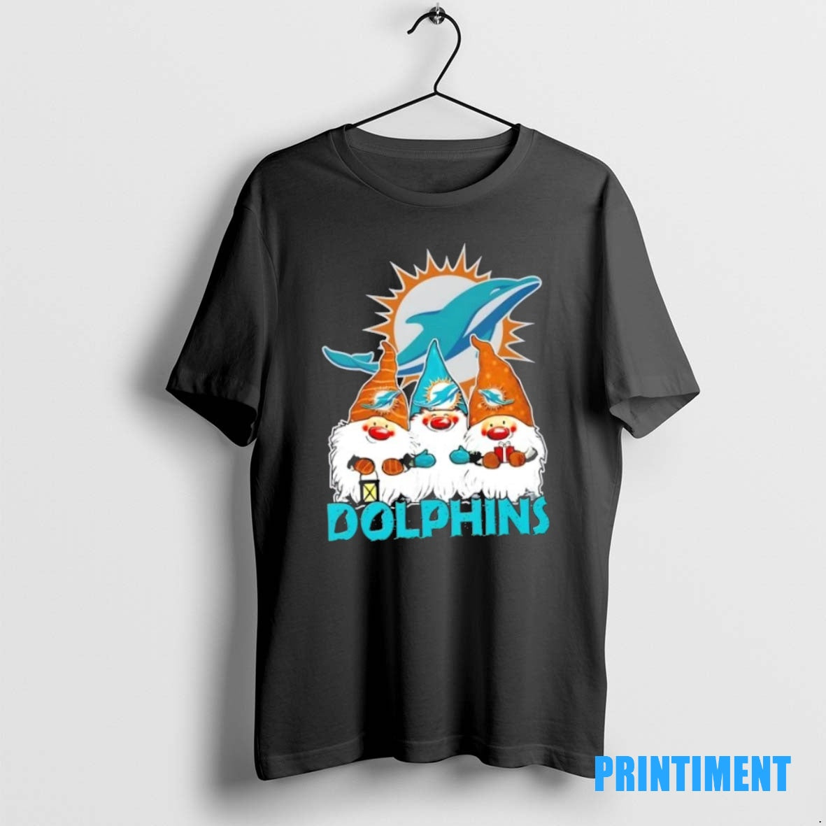 Official Miami Dolphins X Gnomes Xmas Christmas Tee Sweater