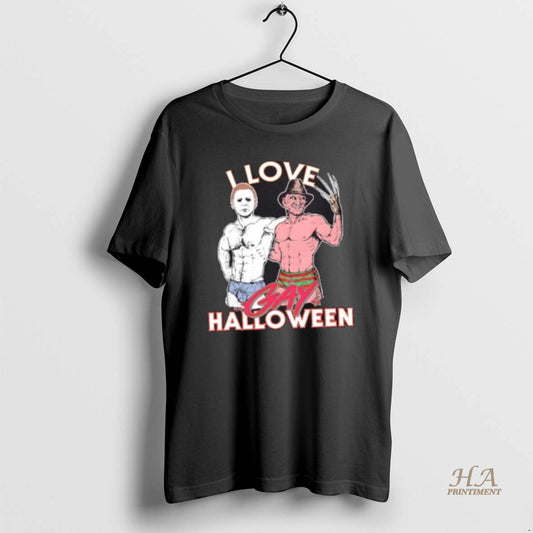Official Michael Myers X Freddy Krueger I Love Gay Halloween