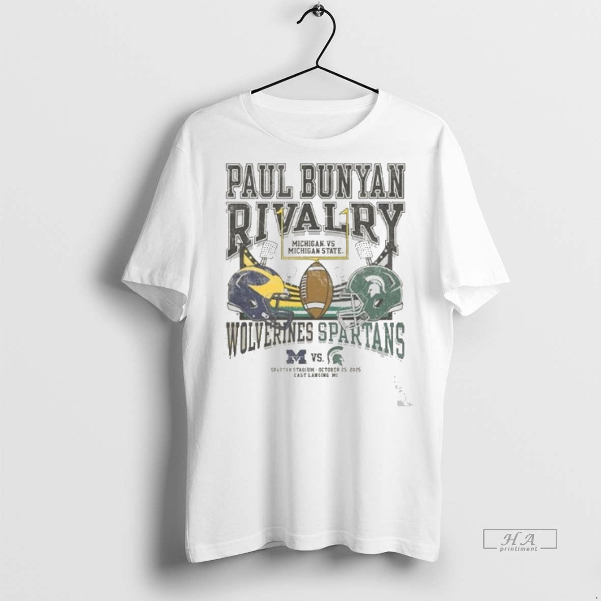 Official Michigan State Spartans Football Vs Michigan Wolverines Paul Bunyan Rivalry October 25 2025