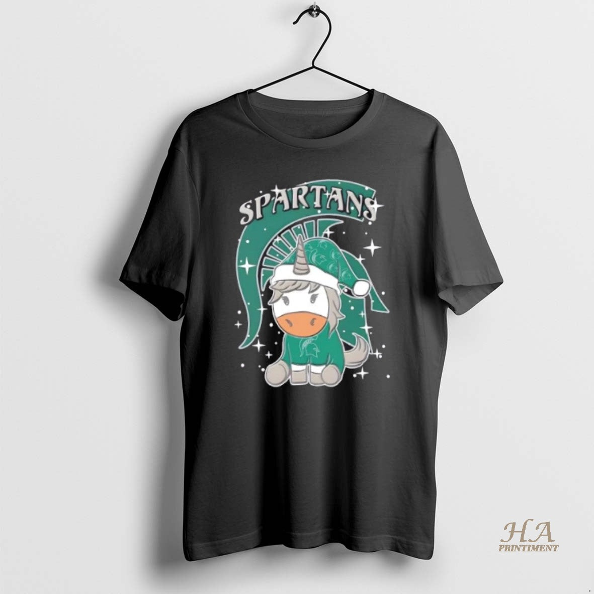Official Michigan State Spartans Football X Unicorn Merry Christmas