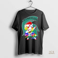 Official Michigan State Spartans Football X Unicorn Santa Hat Dabbing Merry Christmas Shirt