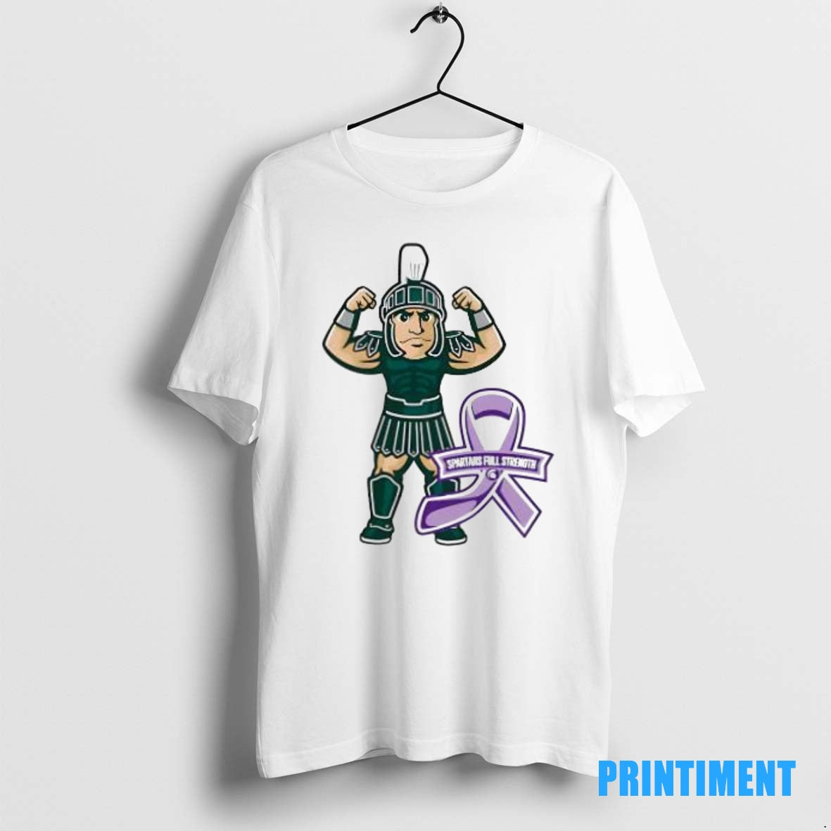 Official Michigan State Spartans Full Strength Cartoon Tee Sweater
