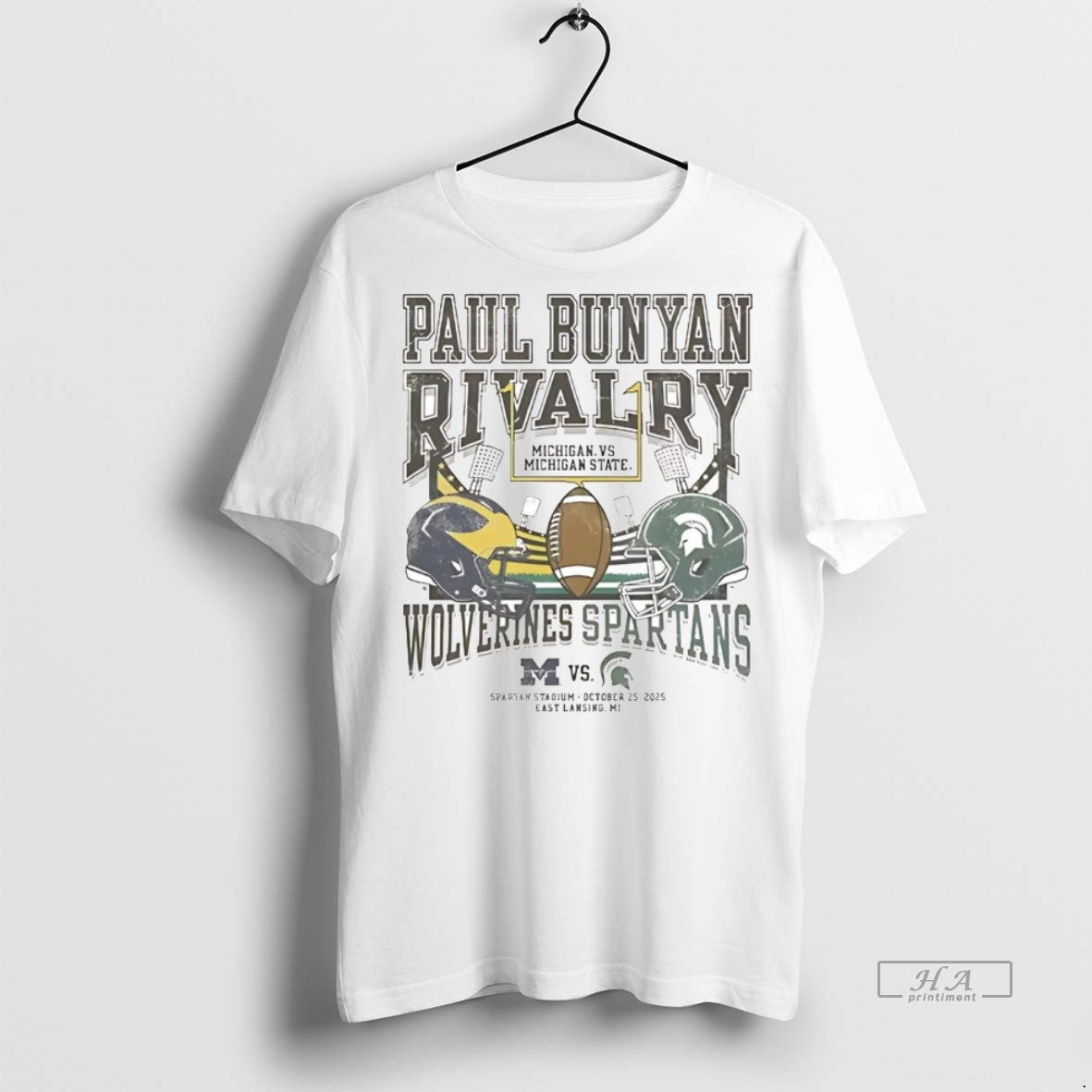 Official Michigan State Spartans Vs Michigan Wolverines Paul Bunyan Rivalry 2025 Shirt