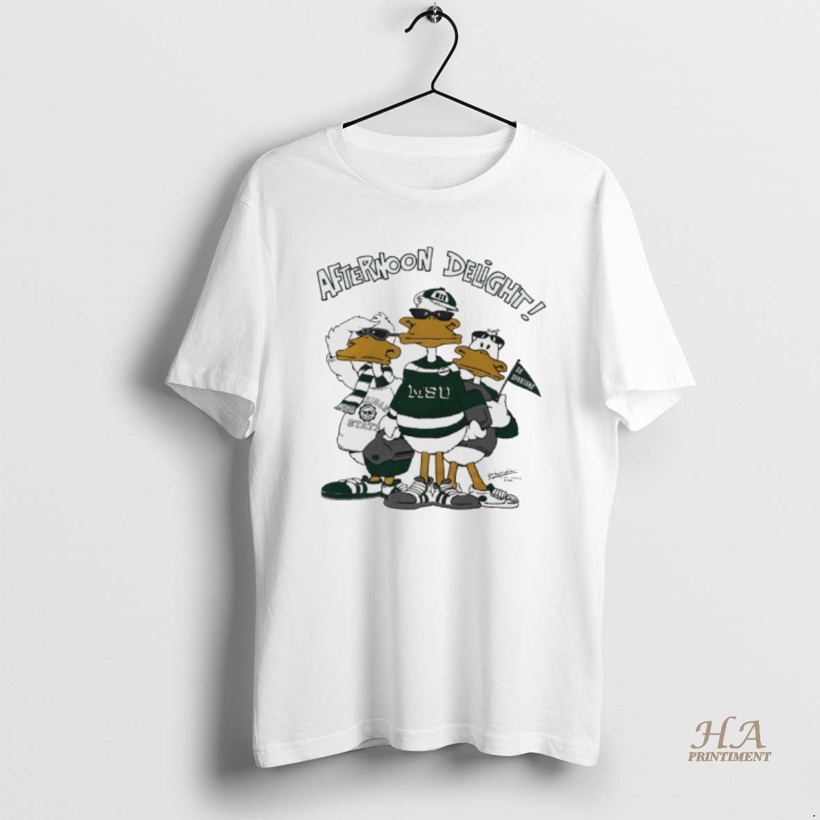 Official Michigan State University Afternoon Delight Go Spartans Duck Mascot