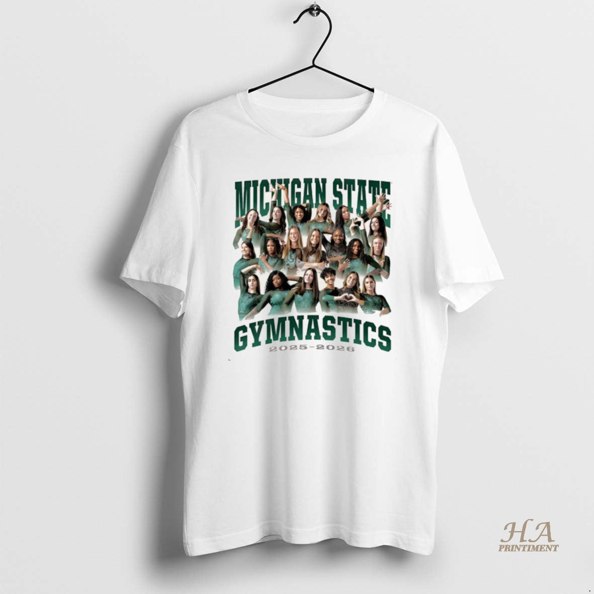 Official Michigan State Womens Gymnastics 2025 26 All Team Christmas Ornaments