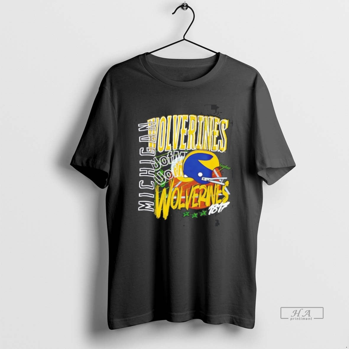 Official Michigan Wolverines Football Since 1817 Logo Vintage