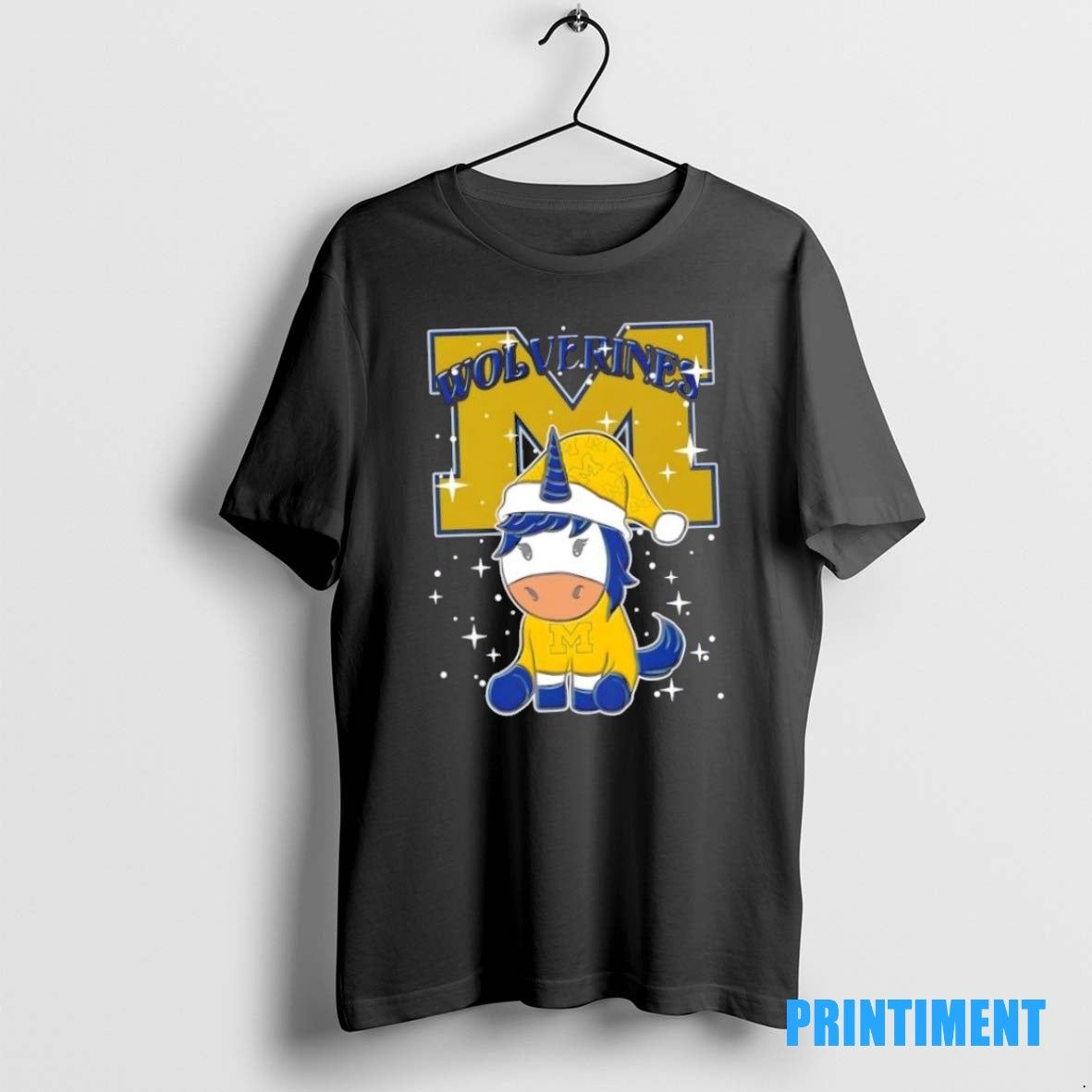 Official Michigan Wolverines Football X Unicorn Merry Christmas Tee Sweater