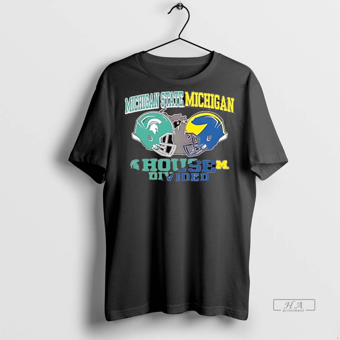 Official Michigan Wolverines Vs Spartans Paul Brawl House Divided Shirt