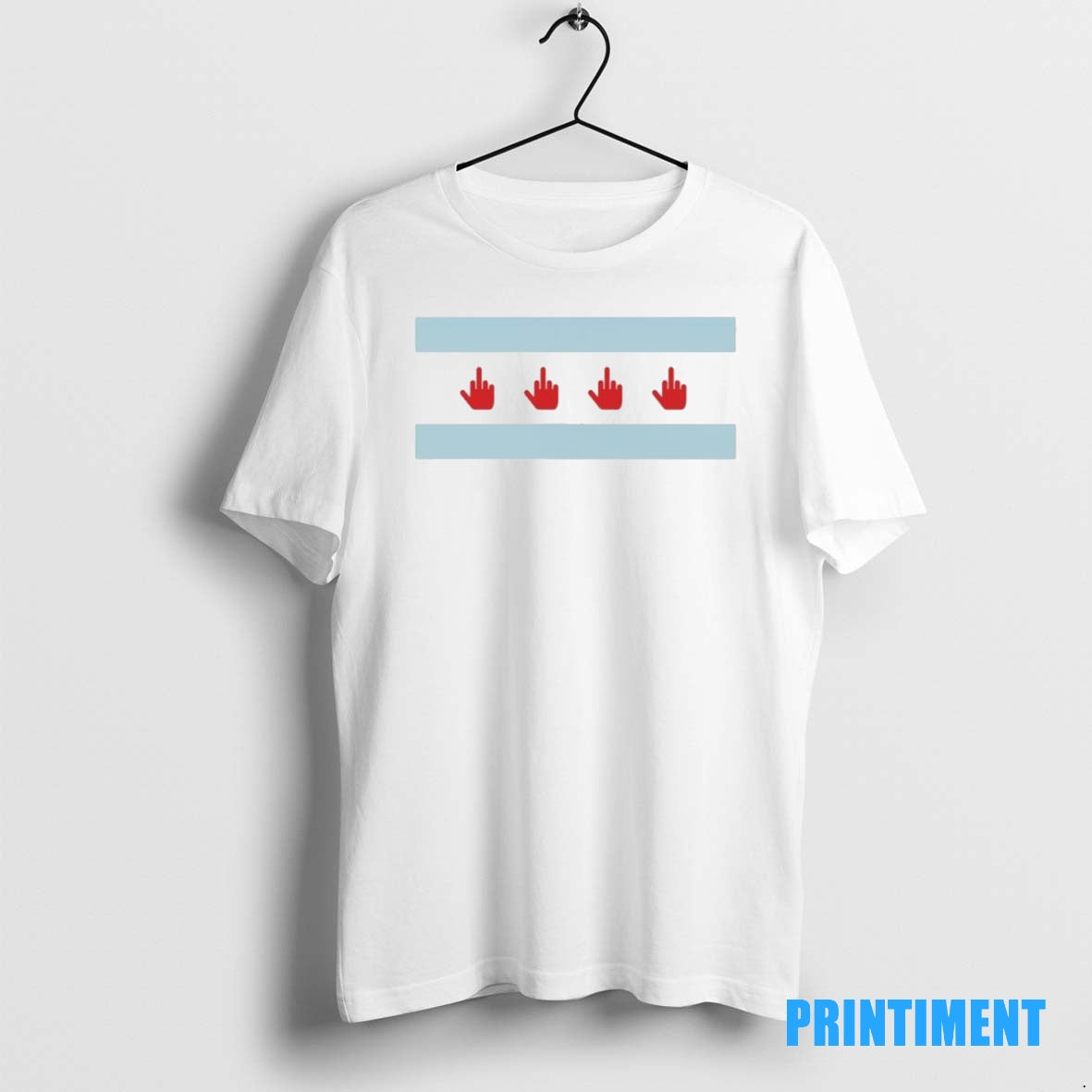 Official Middle Finger Chicago Flag Tee Sweater
