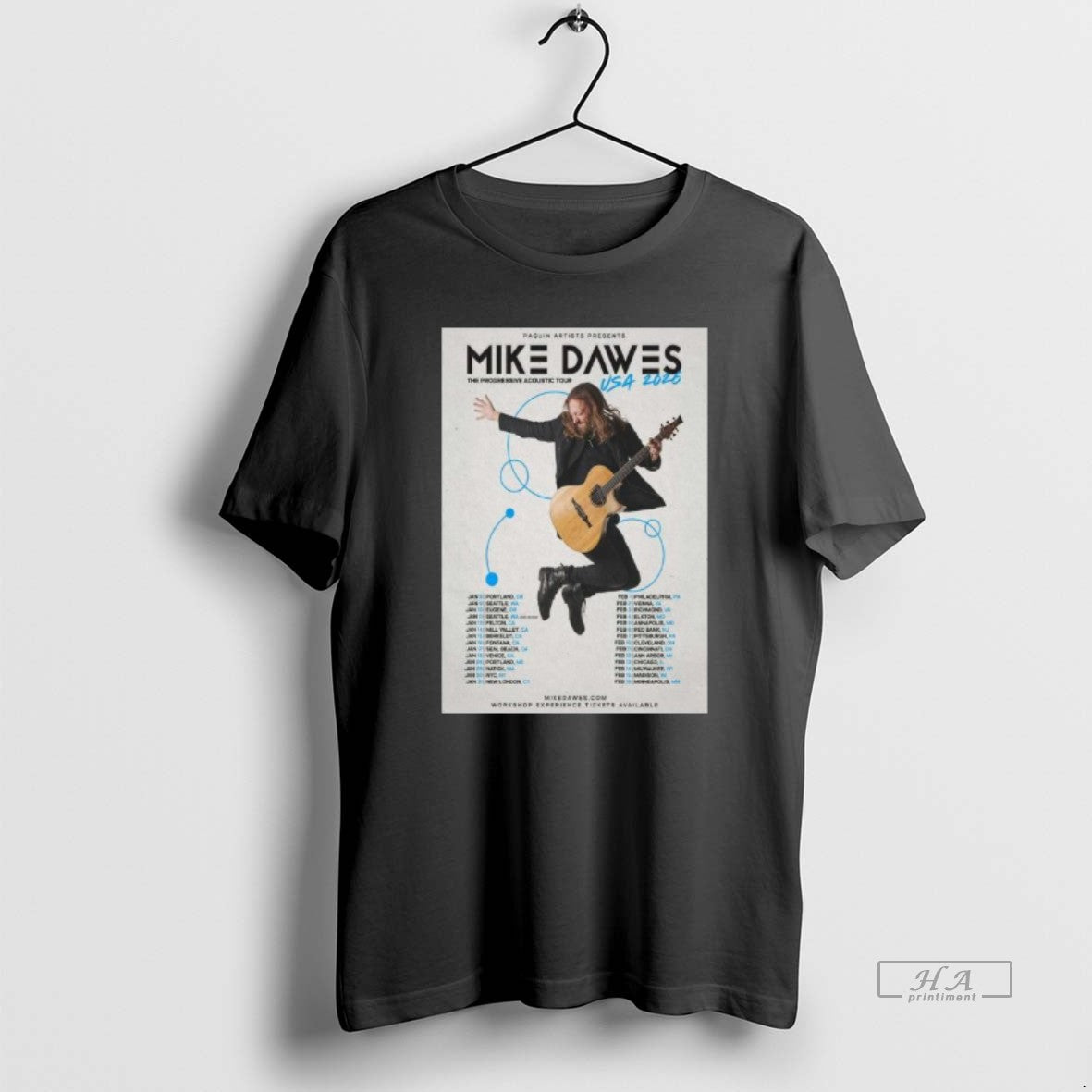 Official Mike Dawes The Progressive Acoustic New Tour American 2026 Long Sleve