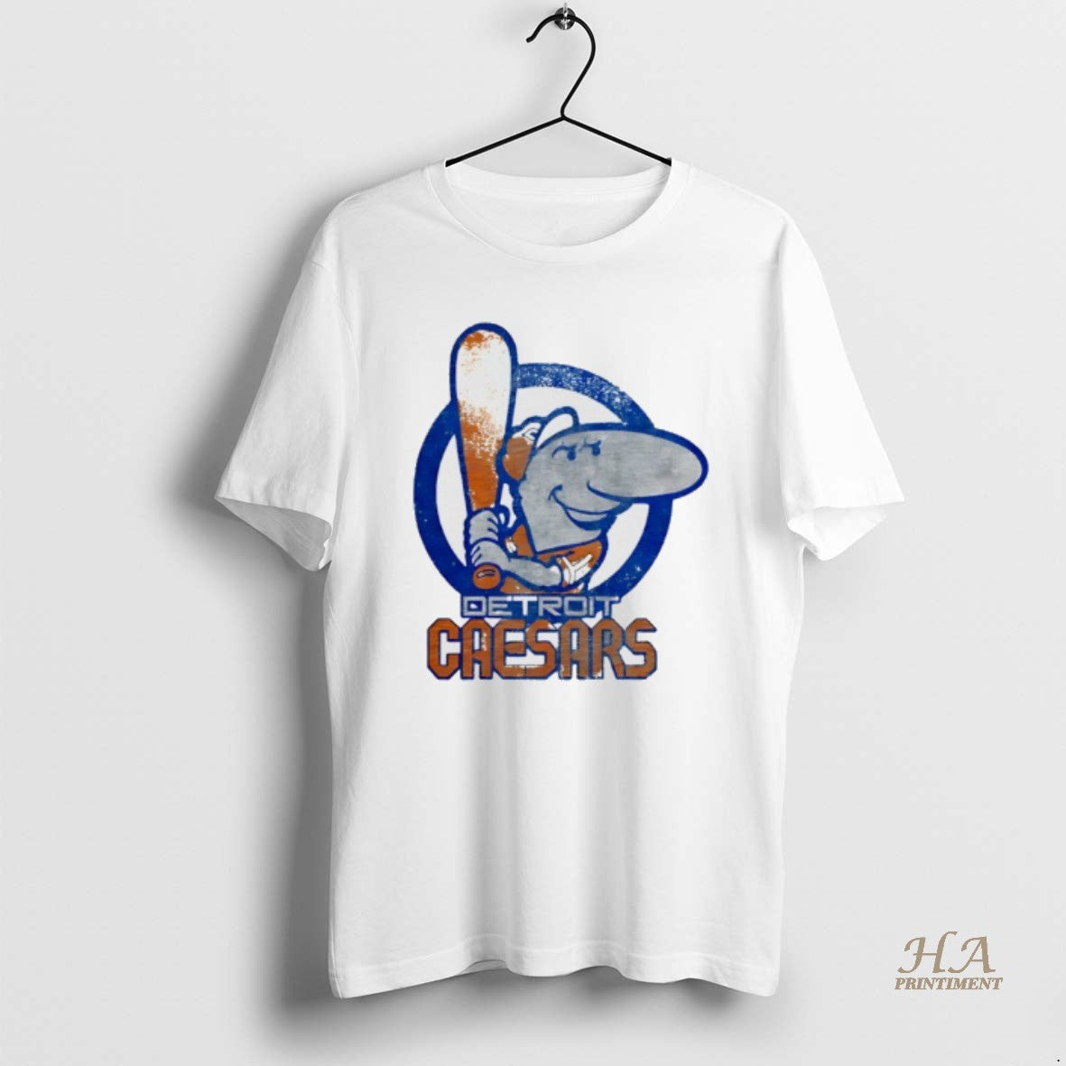 Official Mike Ilitch Detroit Caesars Baseball Logo