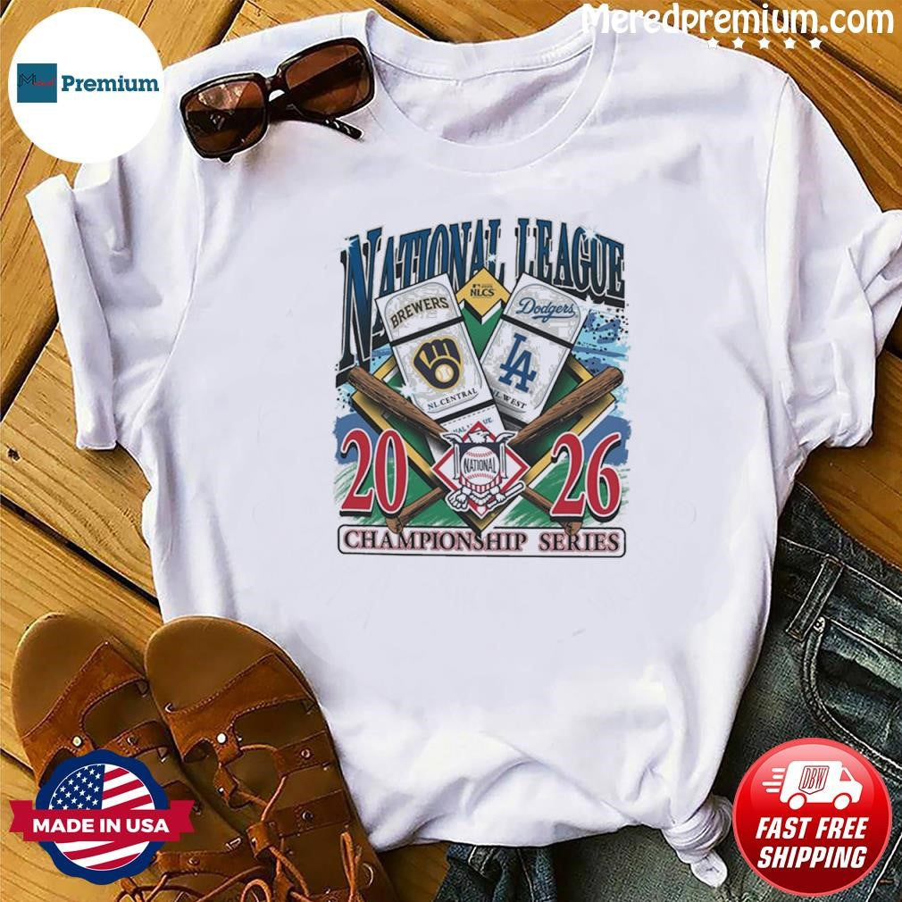 Milwaukee Brewers vs LA Dodgers 2026 NLCS Match Up Dueling Franklin T-Shirt