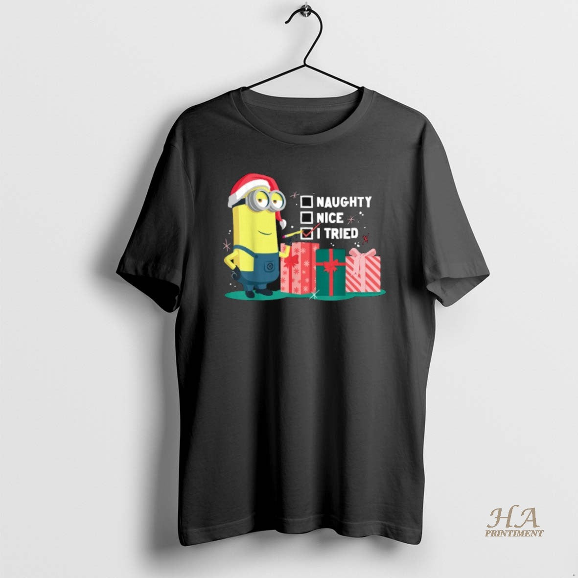 Official Minion Naughty Nice I Tried Christmas