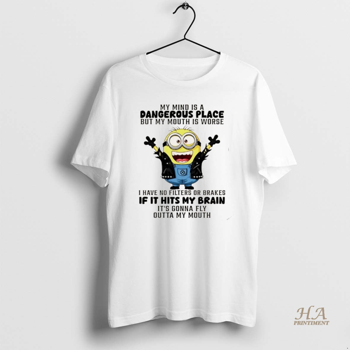 Official Minion My Mind Is A Dangerous Place But My Mouth Is Worse Christmas