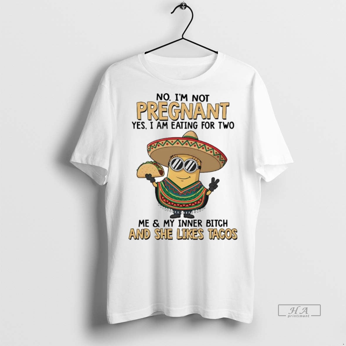 Official Minion No Im Not Pregnant Yes I Am Eating For Two Shirt