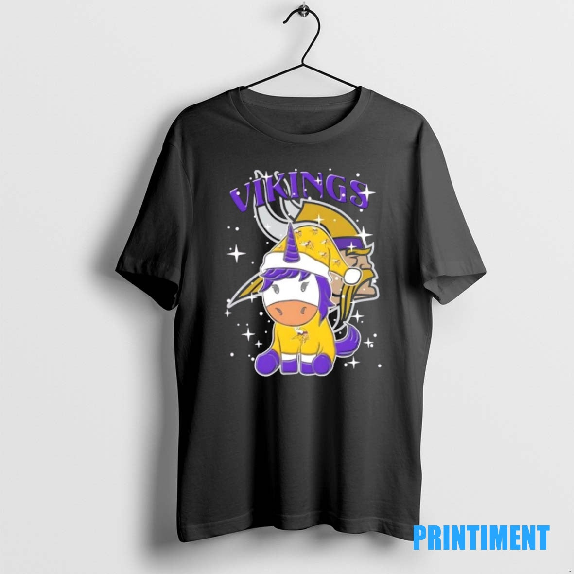 Official Minnesota Vikings Football X Unicorn Merry Christmas Tee Sweater
