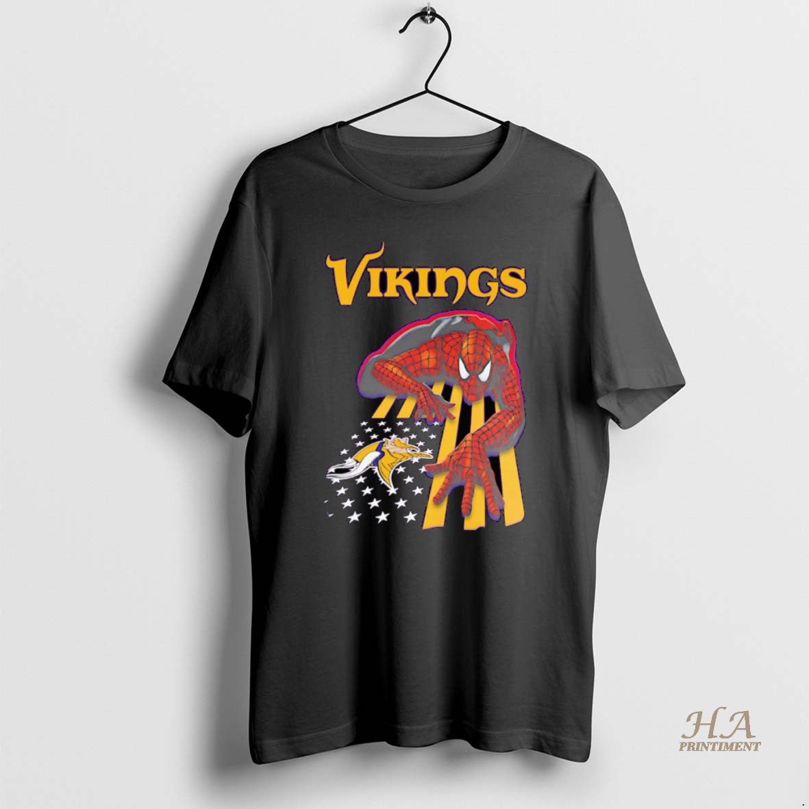 Official Minnesota Vikings Spiderman America Flag