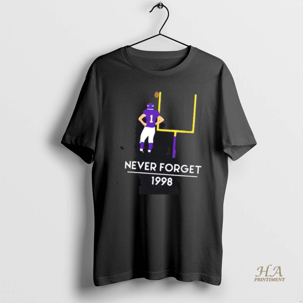 Official Minnesota Vikings Legend Gary Anderson Never Forget 1998