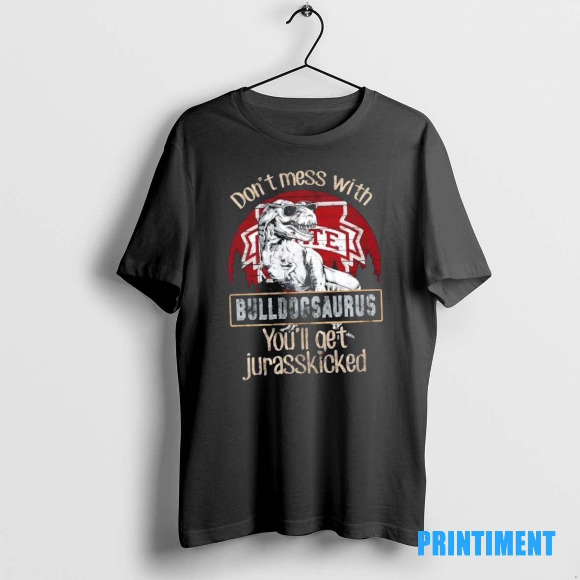 Official Mississippi State Bulldogs Dont Mess With Bulldogsaurus Youll Get Jurasskicked Tee Sweater