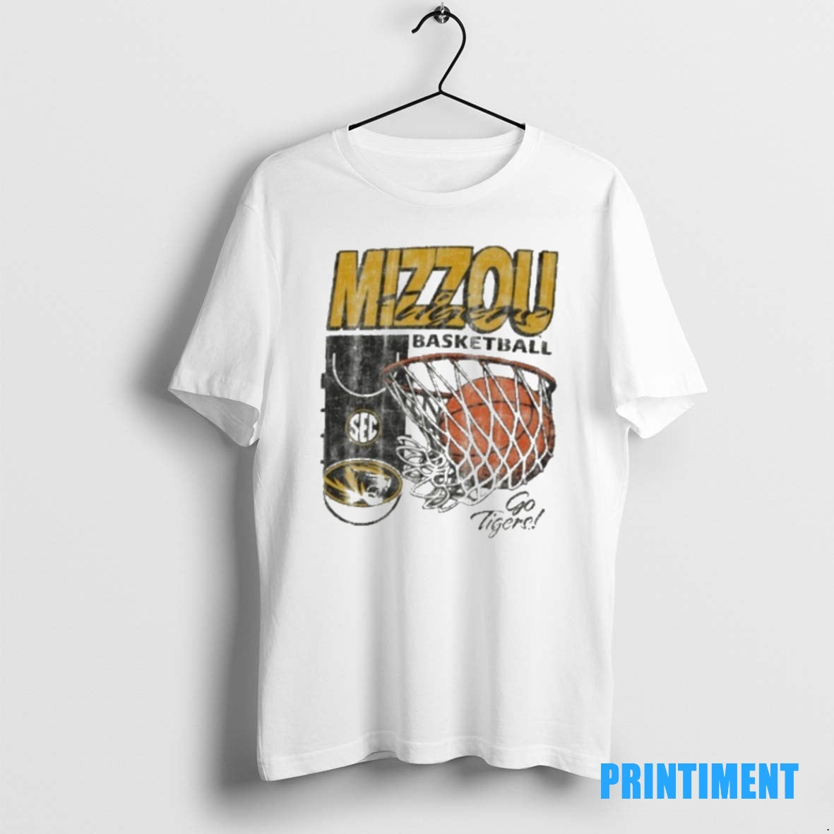 Official Mizzou Tigers Sec Basketball Hoop Swoosh Off Tee Sweater