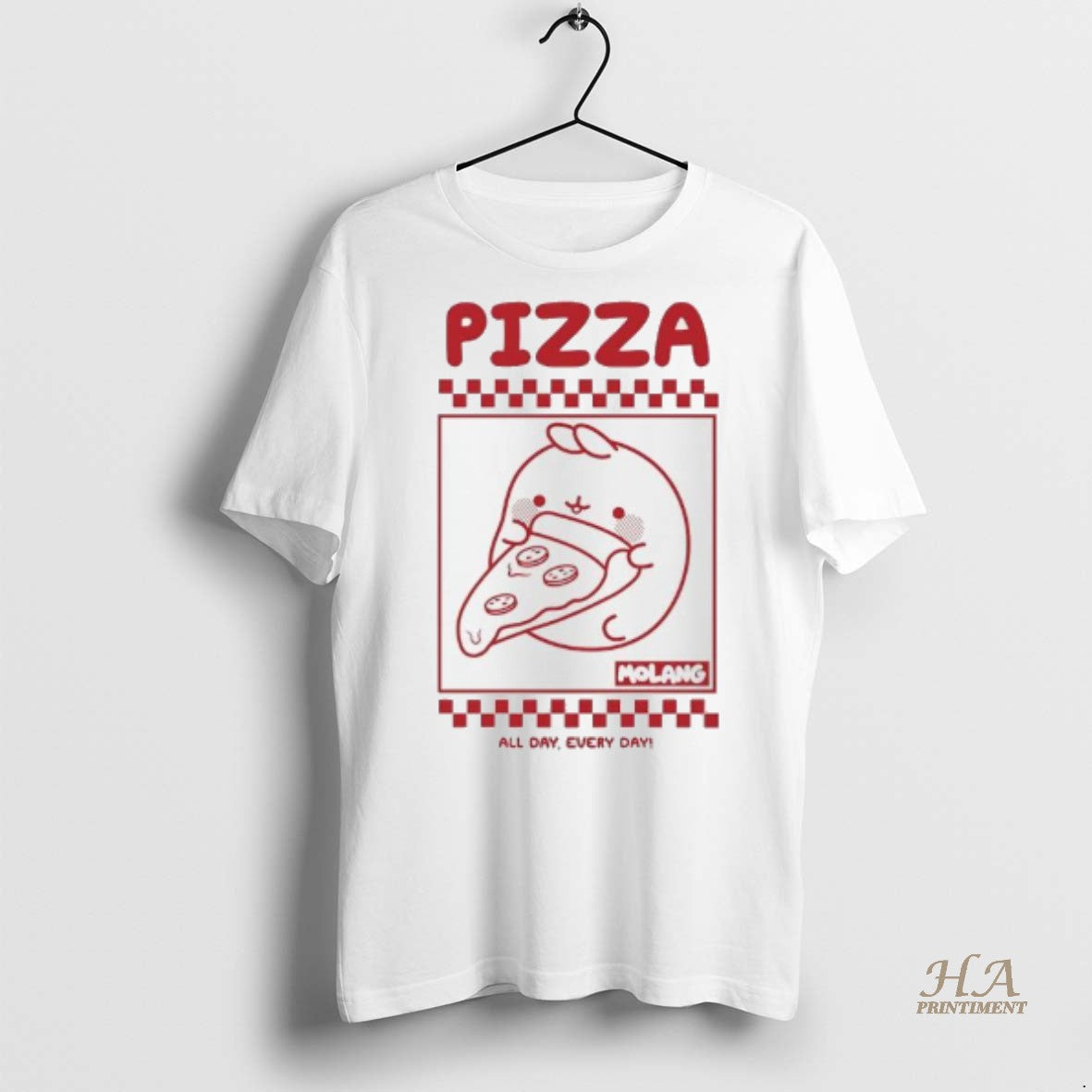 Official Molang Pizza Box All Day Every Day Shirt