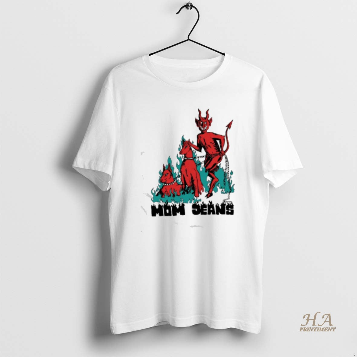 Official Mom Jeans Devil Dog Cropped Boxy