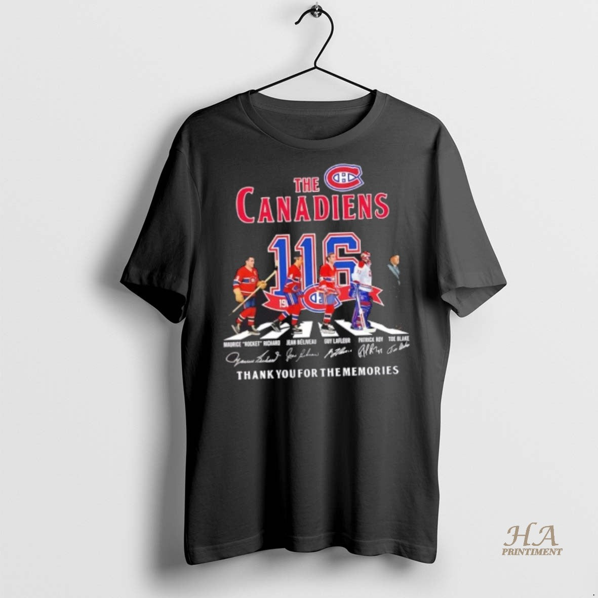 Official Montreal Canadiens Toe Blake And Legends Abbey Road Signatures Shirt