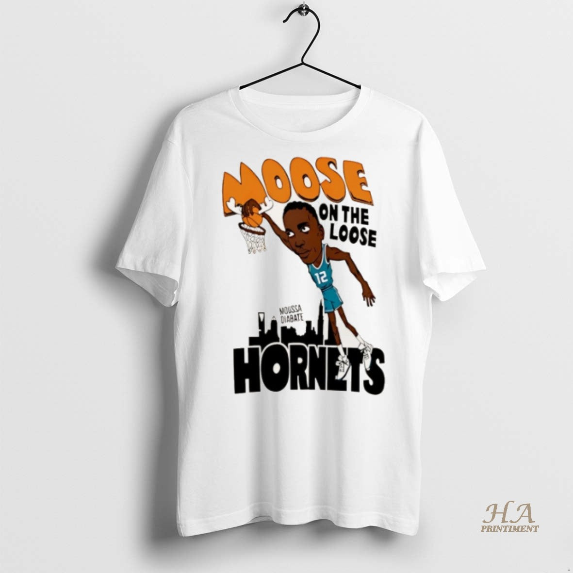 Official Moose On The Loose Hornets Moussa Diabate Christmas Shirt
