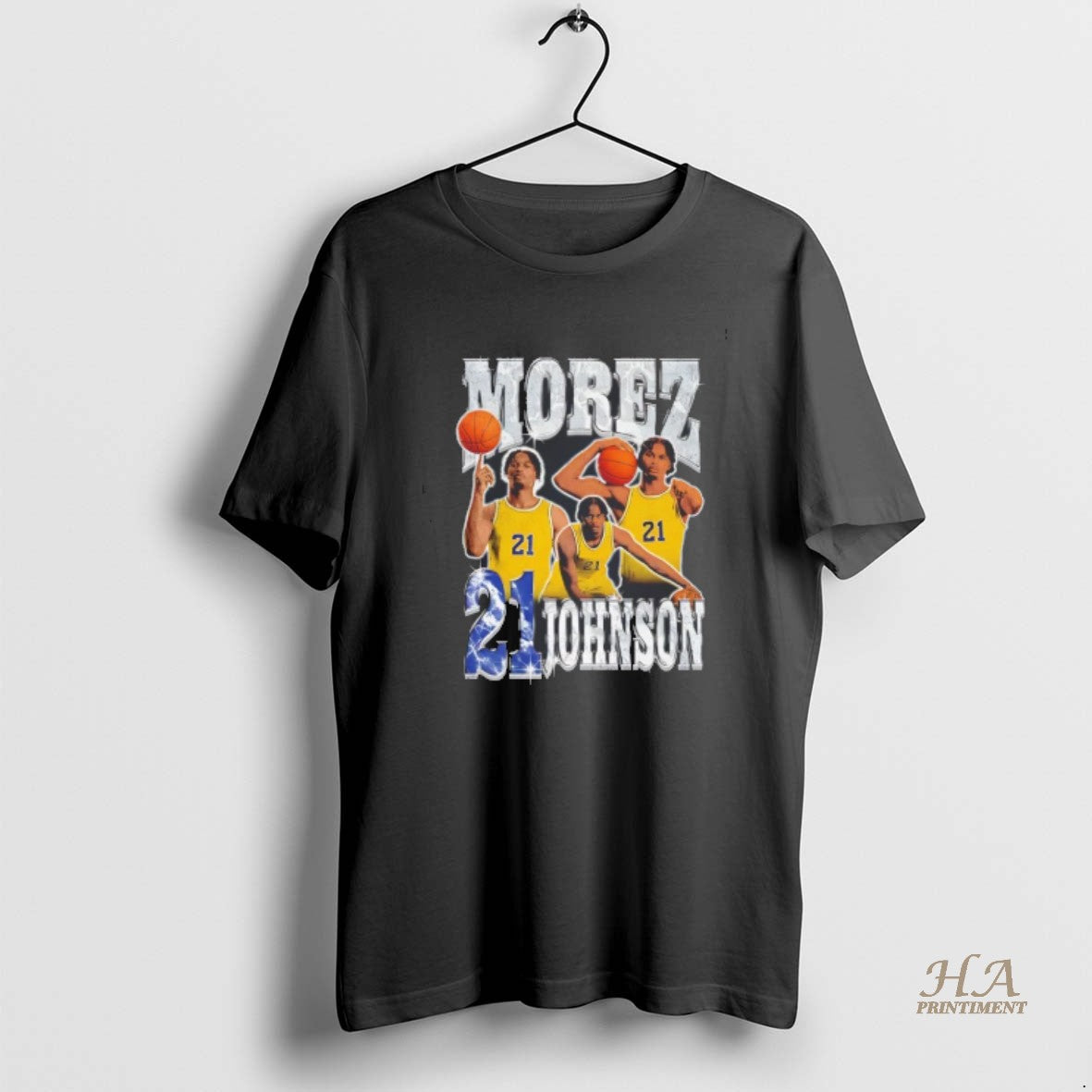 Official Morez Johnson Michigan Wolverines Rez Player Collage