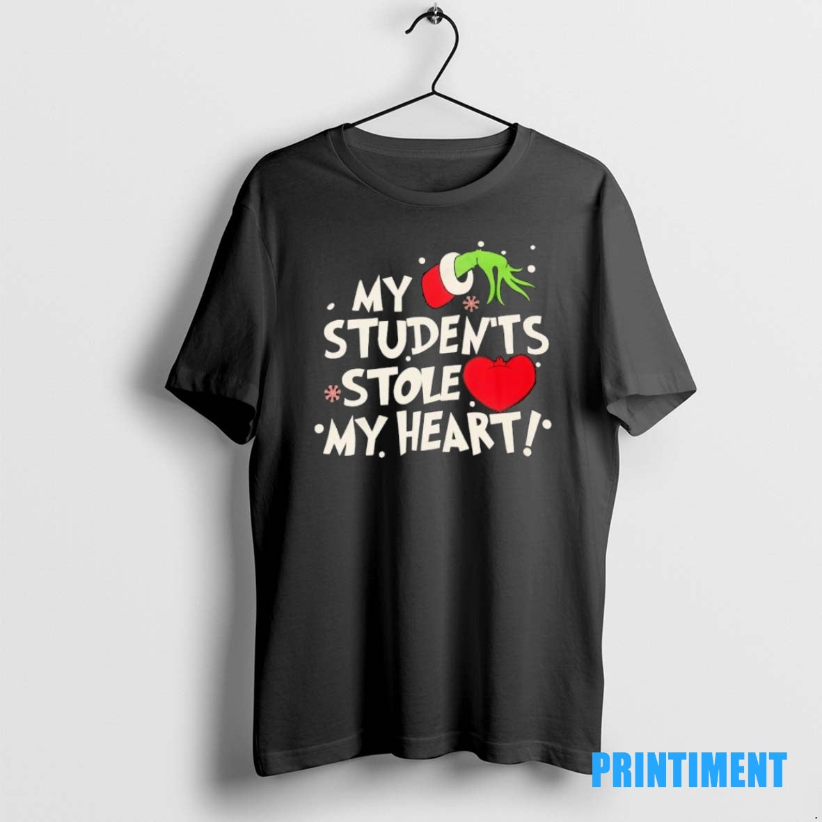Official My Students Stole My Heart Grinch Christmas Tee Sweater