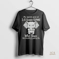 Official My Spirit Animal Is A Grumpy Elephant Who Slaps Annoying People Shirt
