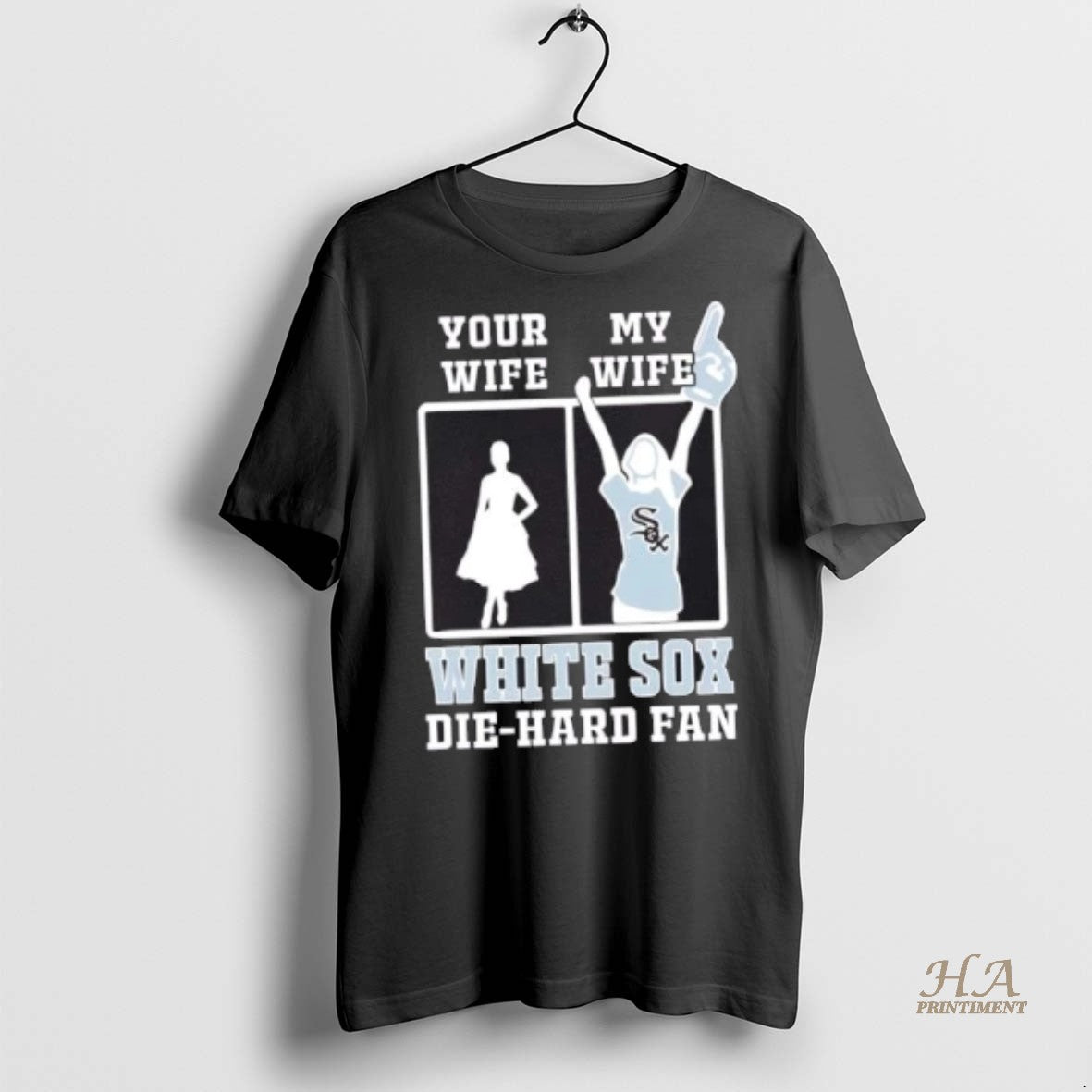 Official My Wife Chicago White Sox Baseball Die Hard Fan Shirt