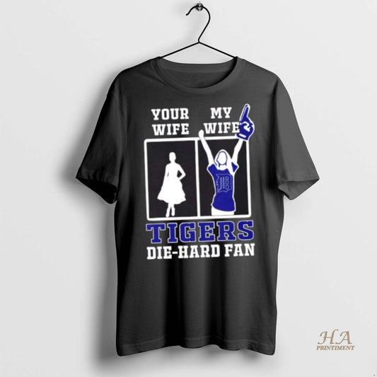 Official My Wife Detroit Tigers Baseball Die Hard Fan Shirt