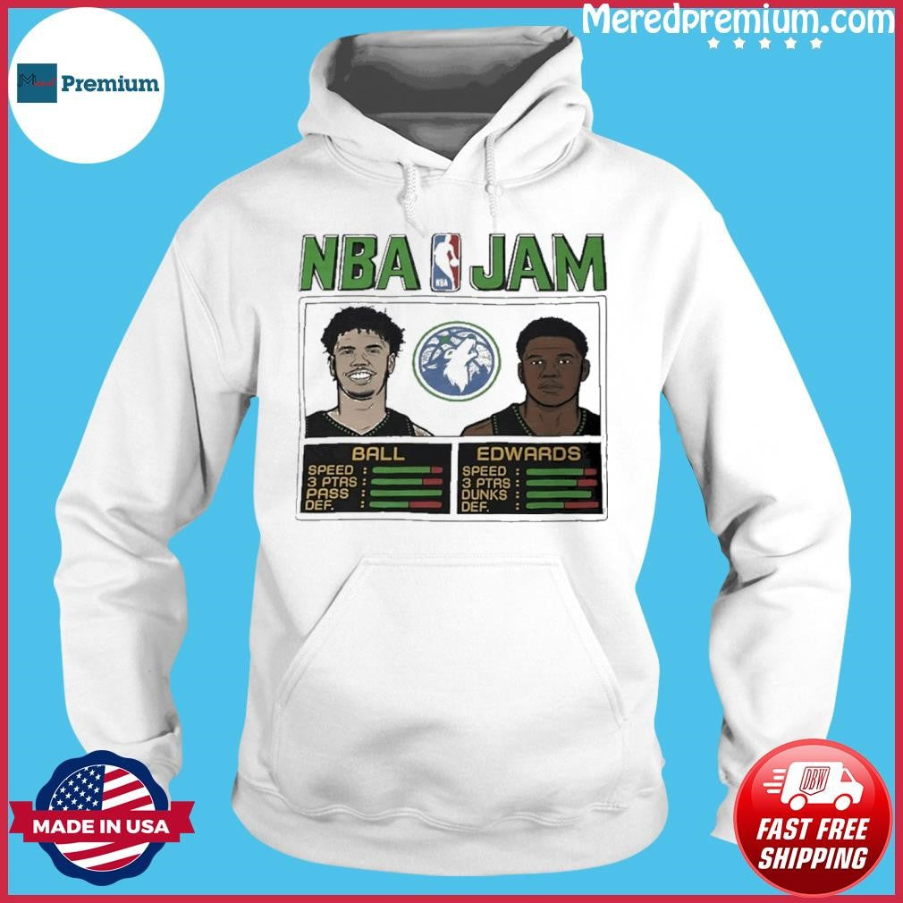 NBA Jam LaMelo Ball and Anthony Edwards Minnesota Timberwolves Shirt