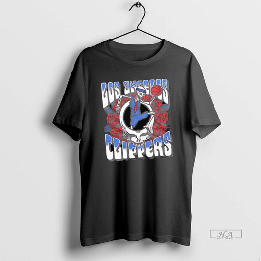 Official Nba X Grateful Dead X Los Angeles Clippers Skull Logo