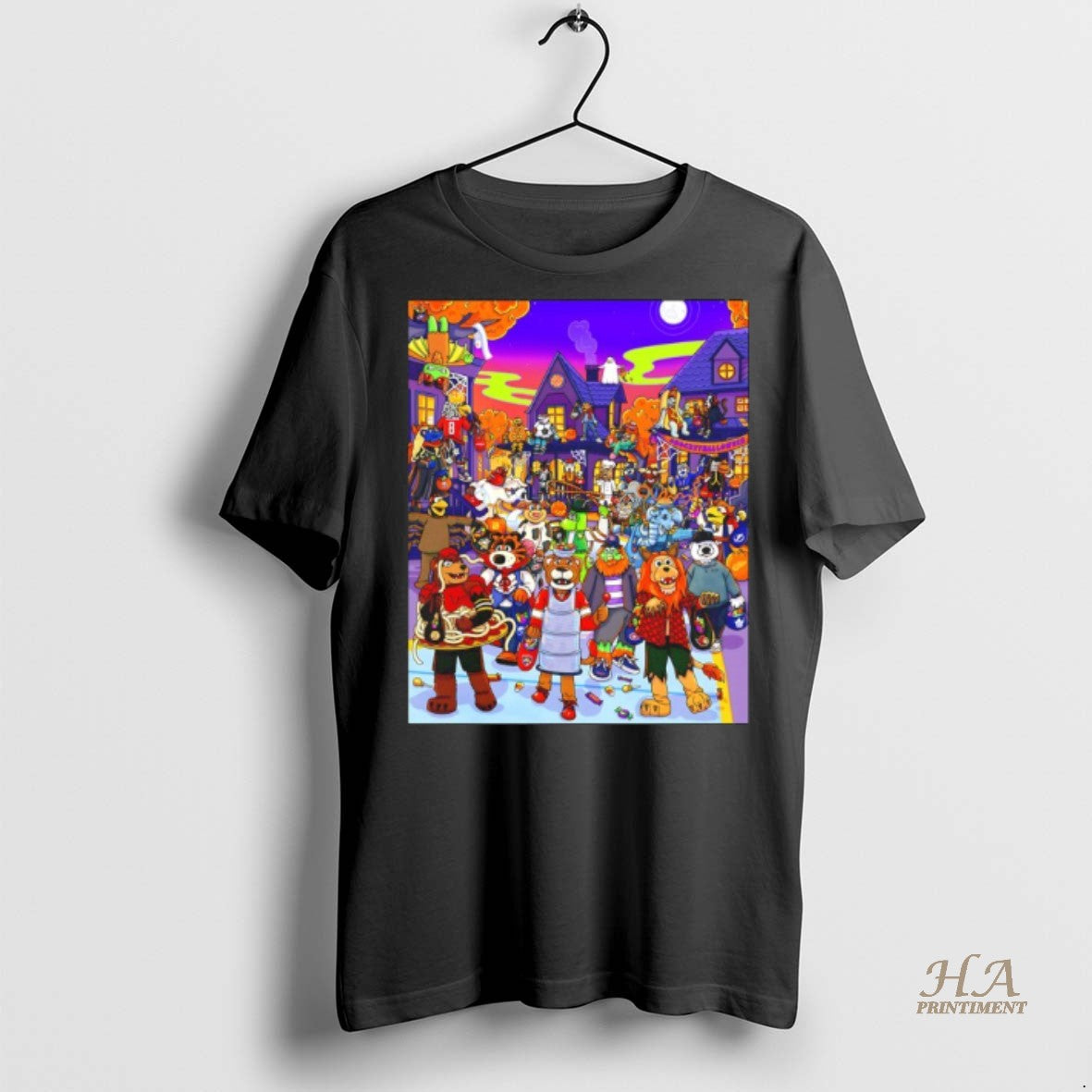 Official Nhl Mascot Mayhem Happy Halloween 2025 Shirt