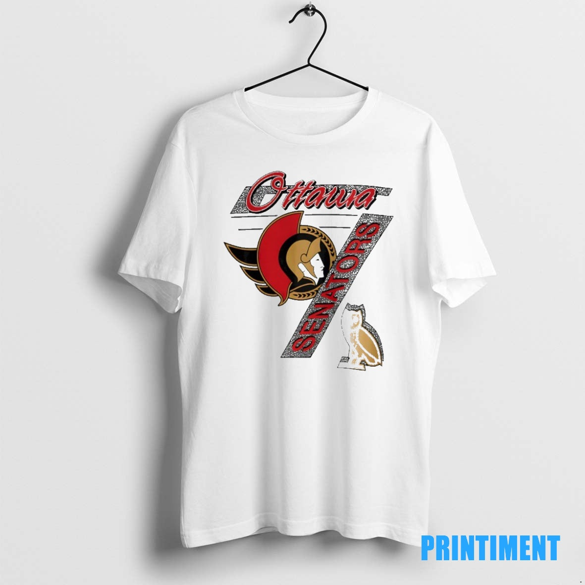 Official Nhl Ottawa Senators Hockey X Ovo Logo Tee Sweater