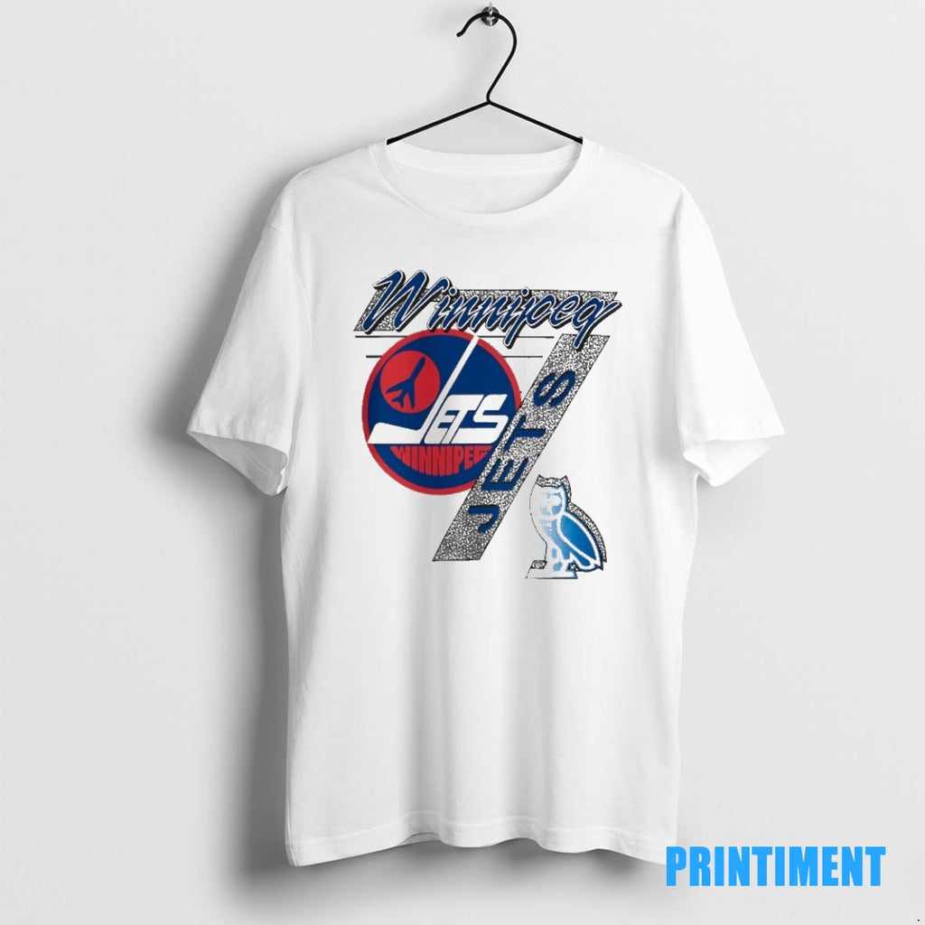 Official Nhl Winnipeg Jets Hockey X Ovo Logo Tee Sweater