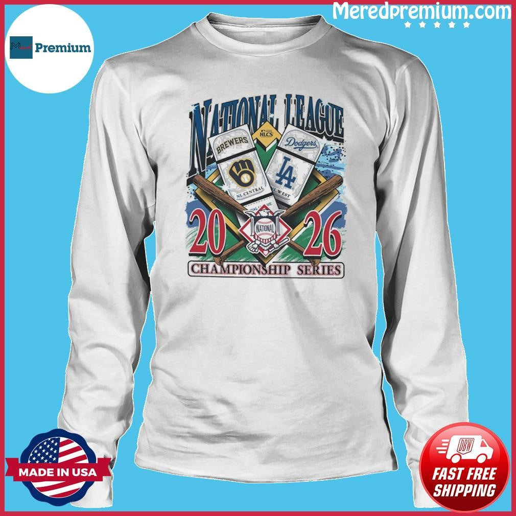 NLCS Milwaukee Brewers vs LA Dodgers 2026 Match Up Ticket Shirt