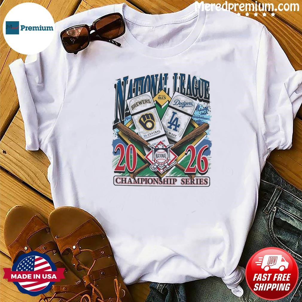 NLCS Milwaukee Brewers vs LA Dodgers 2026 Match Up Ticket Shirt
