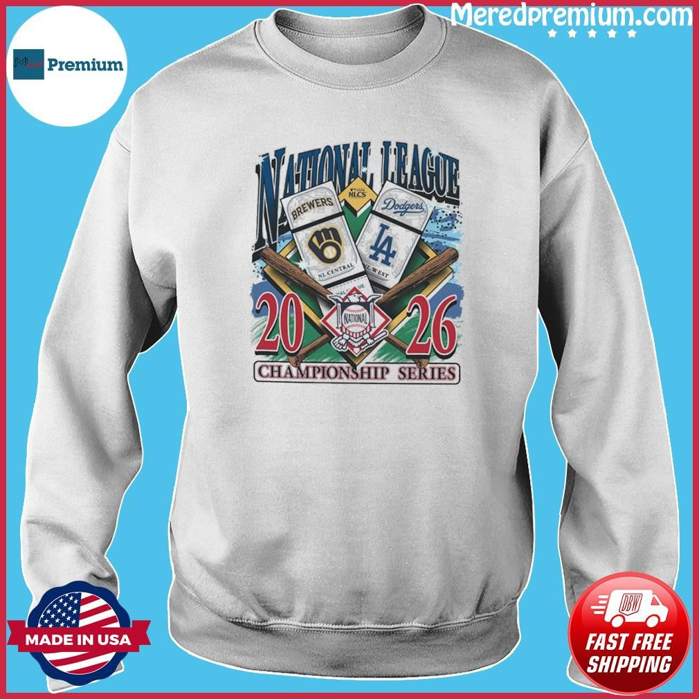 NLCS Milwaukee Brewers vs LA Dodgers 2026 Match Up Ticket Shirt