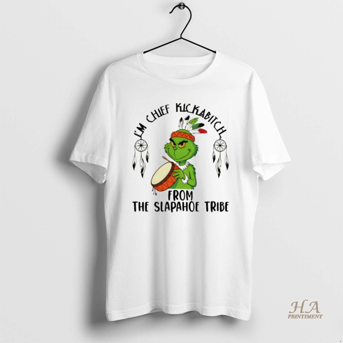 Official Native Grinch Funny Im Chief Kickabitch From The Slapahoe Tribe Christmas
