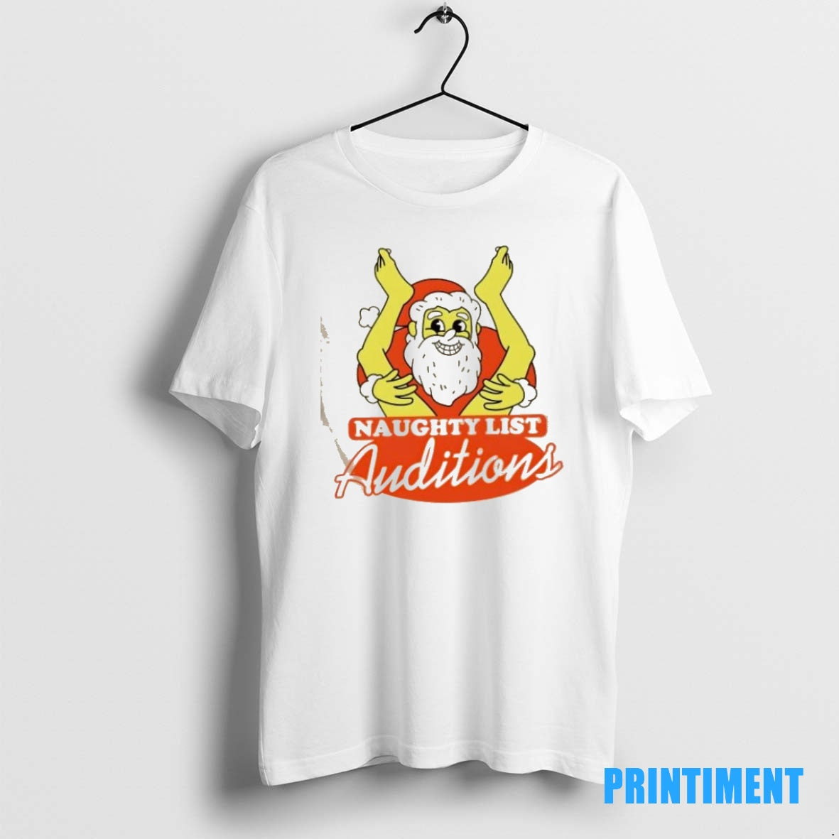 Official Naughty List Auditions Santa Claus Christmas Tee Sweater