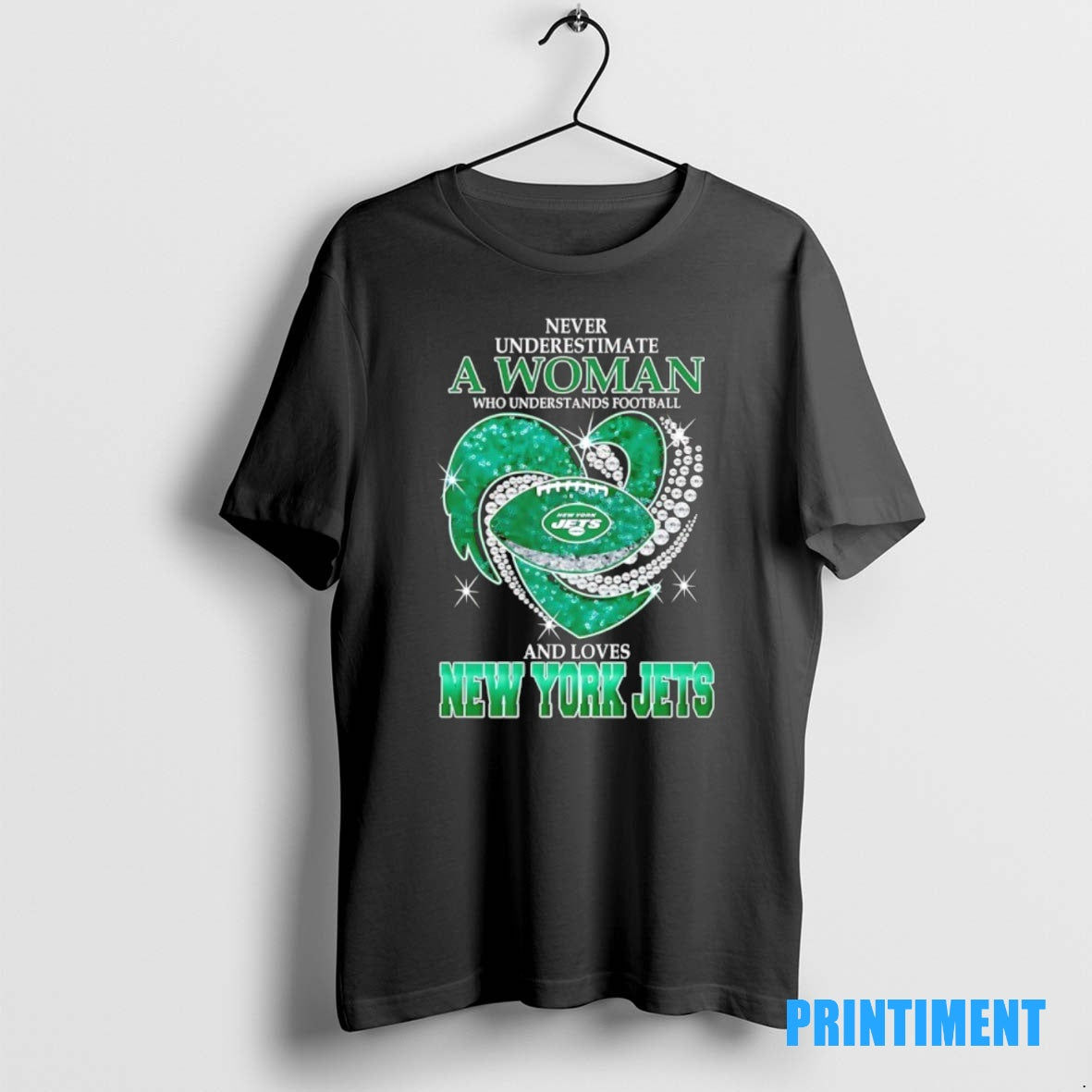Official Never Underestimate A Woman Who Understands Football And Loves New York Jets Football Heart