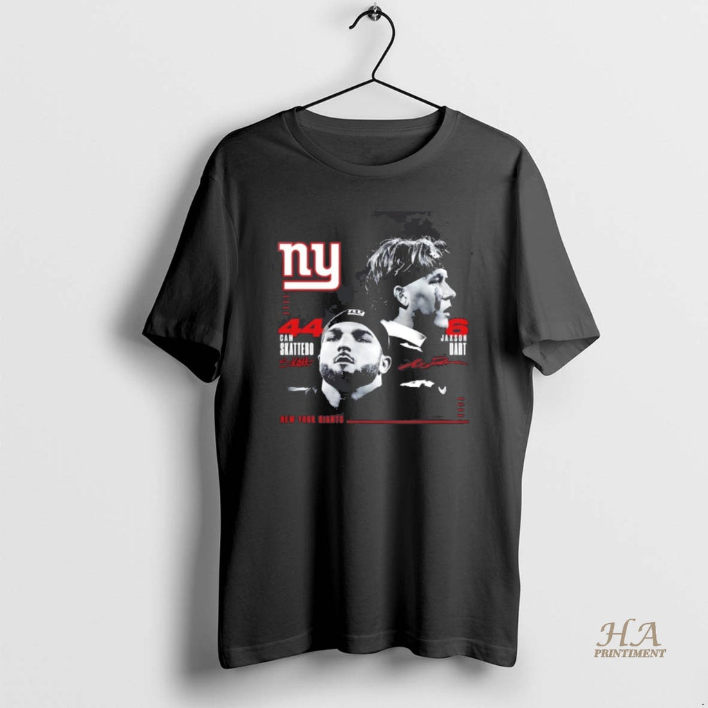 Official New York Giants Cam Skattebo And Jaxson Dart Signatures