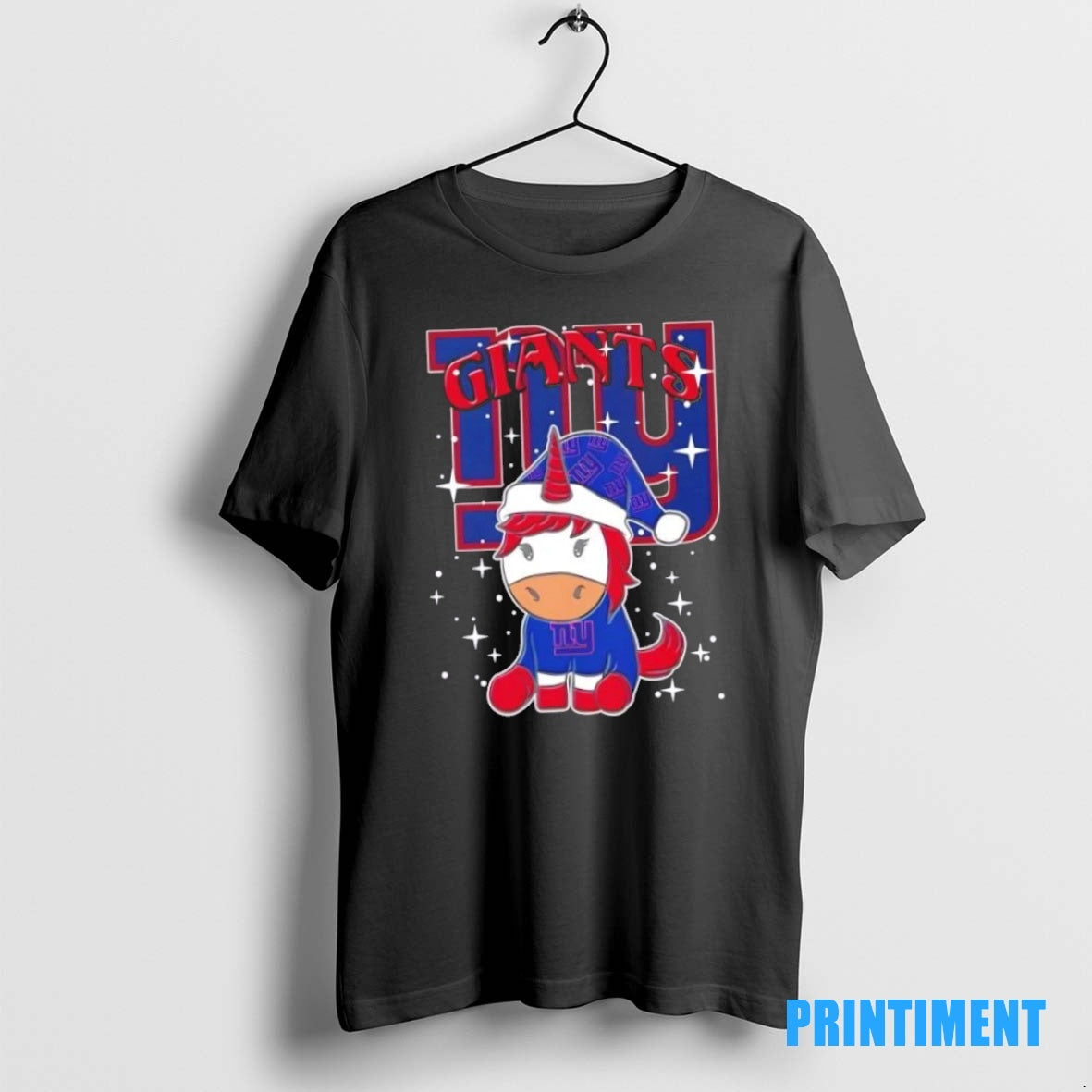 Official New York Giants Football X Unicorn Merry Christmas Tee Sweater