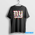 Official New York Giants Logo Christmas Light Tee Sweater
