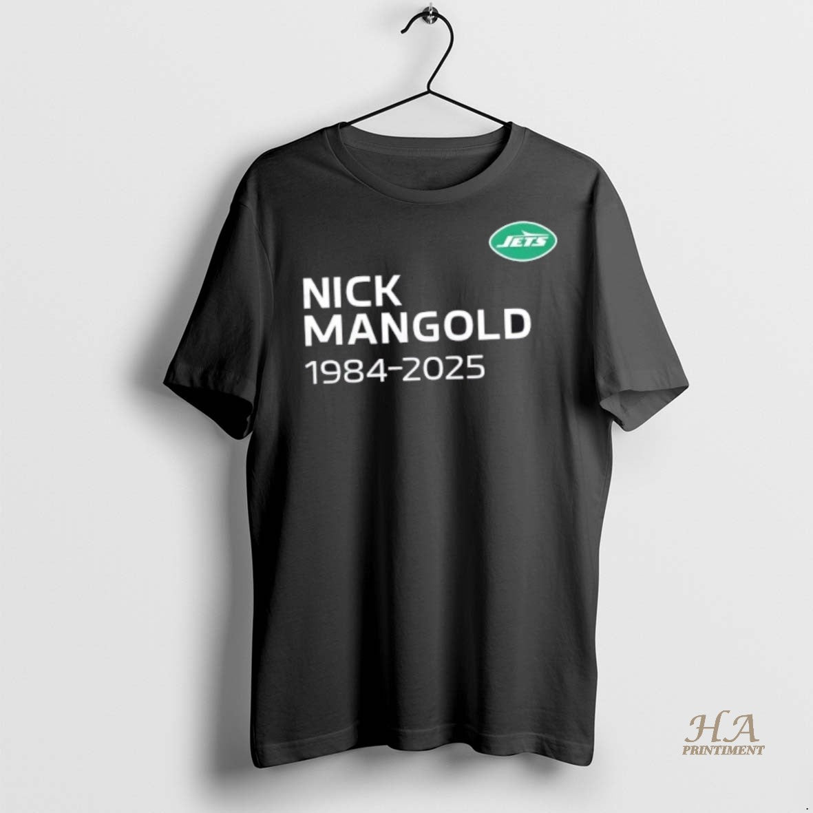 Official New York Jets 74 Nick Mangold 1984 2025 2 Sided Shirt