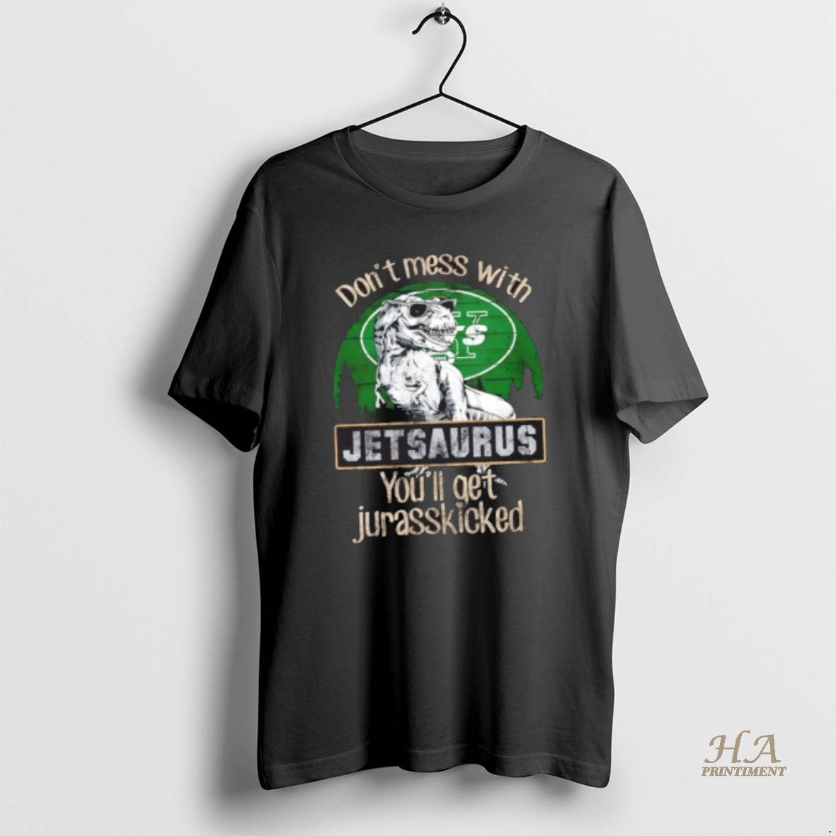 Official New York Jets Dont Mess With Jetsaurus Youll Get Jurasskicked