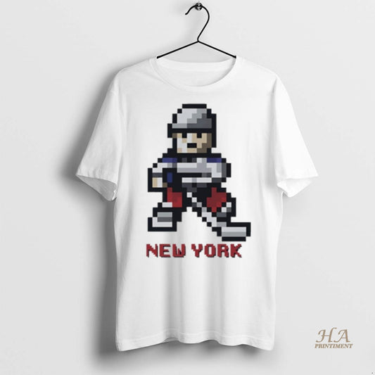 Official New York Rangers Hockey 8 Bit Retro Baller Shirt